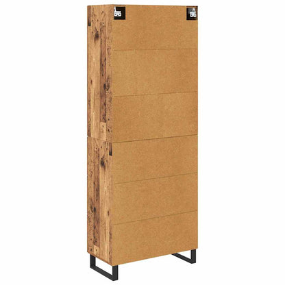 Høyskap Gammelt tre 69,5 x 34 x 180 cm Konstruert tre