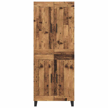 Høyskap Gammelt tre 69,5 x 34 x 180 cm Konstruert tre