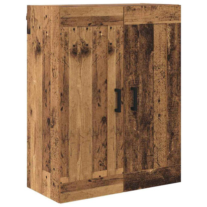 Høyskap med skuff Gamle tre 69,5 x 34 x 180 cm Konstruert tre
