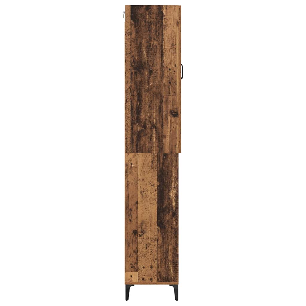 Høyskap Veggmontert Gamle tre 69,5 x 34 x 180 cm Konstruert tre