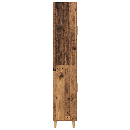 Høyskap med skuff Gamle tre 69,5 x 34 x 180 cm Konstruert tre
