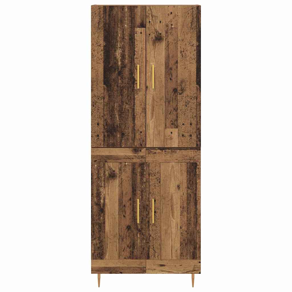 Høyskap Veggmontert Gamle tre 69,5 x 34 x 180 cm Konstruert tre
