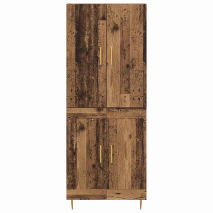 Høyskap Veggmontert Gamle tre 69,5 x 34 x 180 cm Konstruert tre