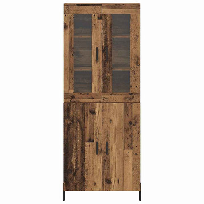 Høyskap Veggmontert Gamle tre 69,5 x 34 x 180 cm Konstruert tre