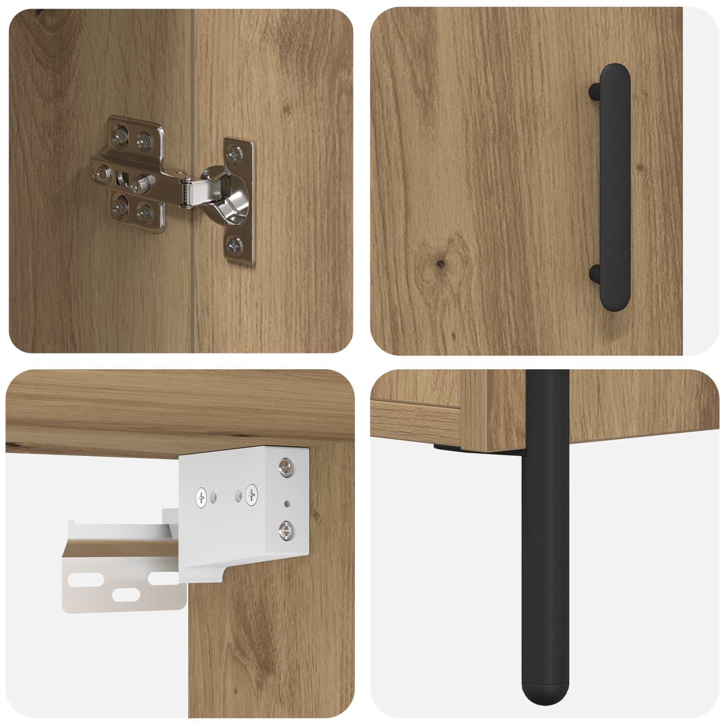 Skap Artisan Eik 69,5 x 32,5 x 180 cm