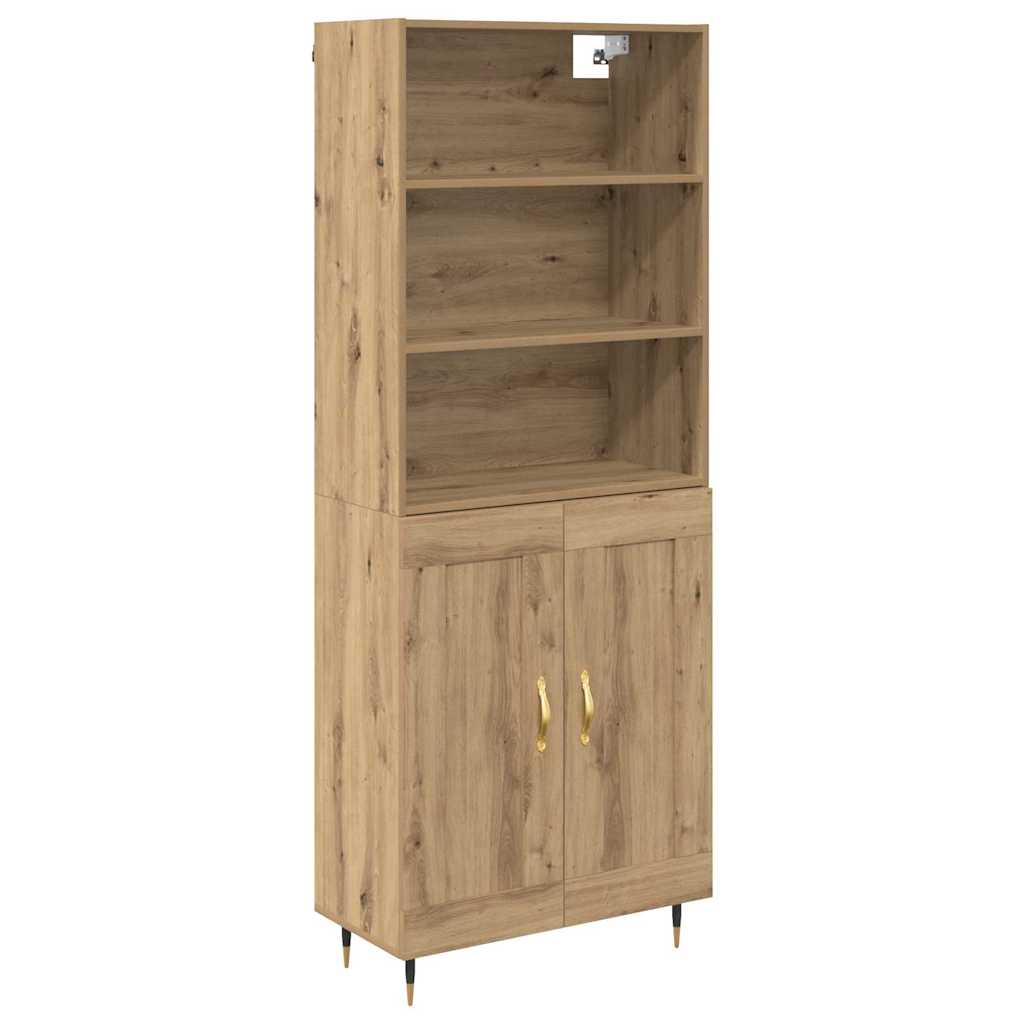 Høyskap Artisan Eik 69,5 x 34 x 180 cm Konstruert tre