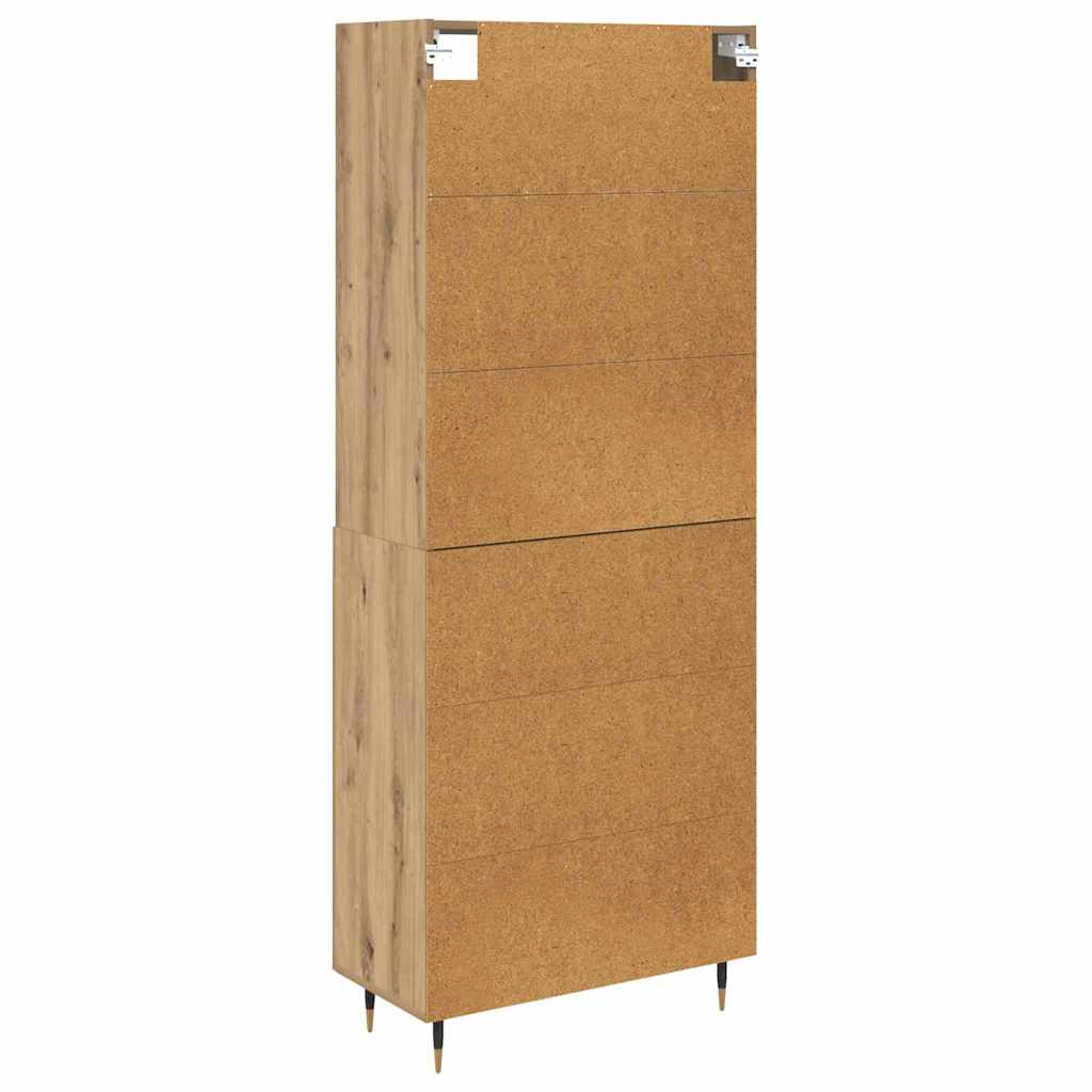 Høyskap Artisan Eik 69,5 x 34 x 180 cm Konstruert tre