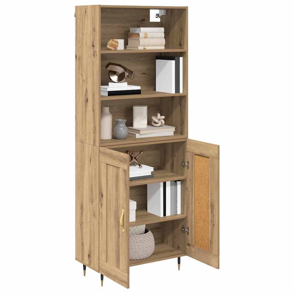 Høyskap Artisan Eik 69,5 x 34 x 180 cm Konstruert tre