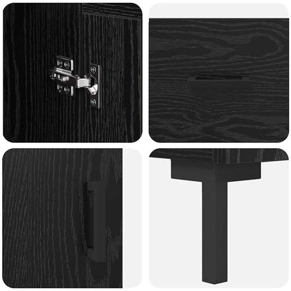 Skap Svart Eik 34,5 x 34 x 180 cm