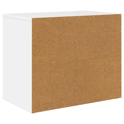 Katt Hus Glanset Hvit 51 x 30 x 42 cm Konstruert tre