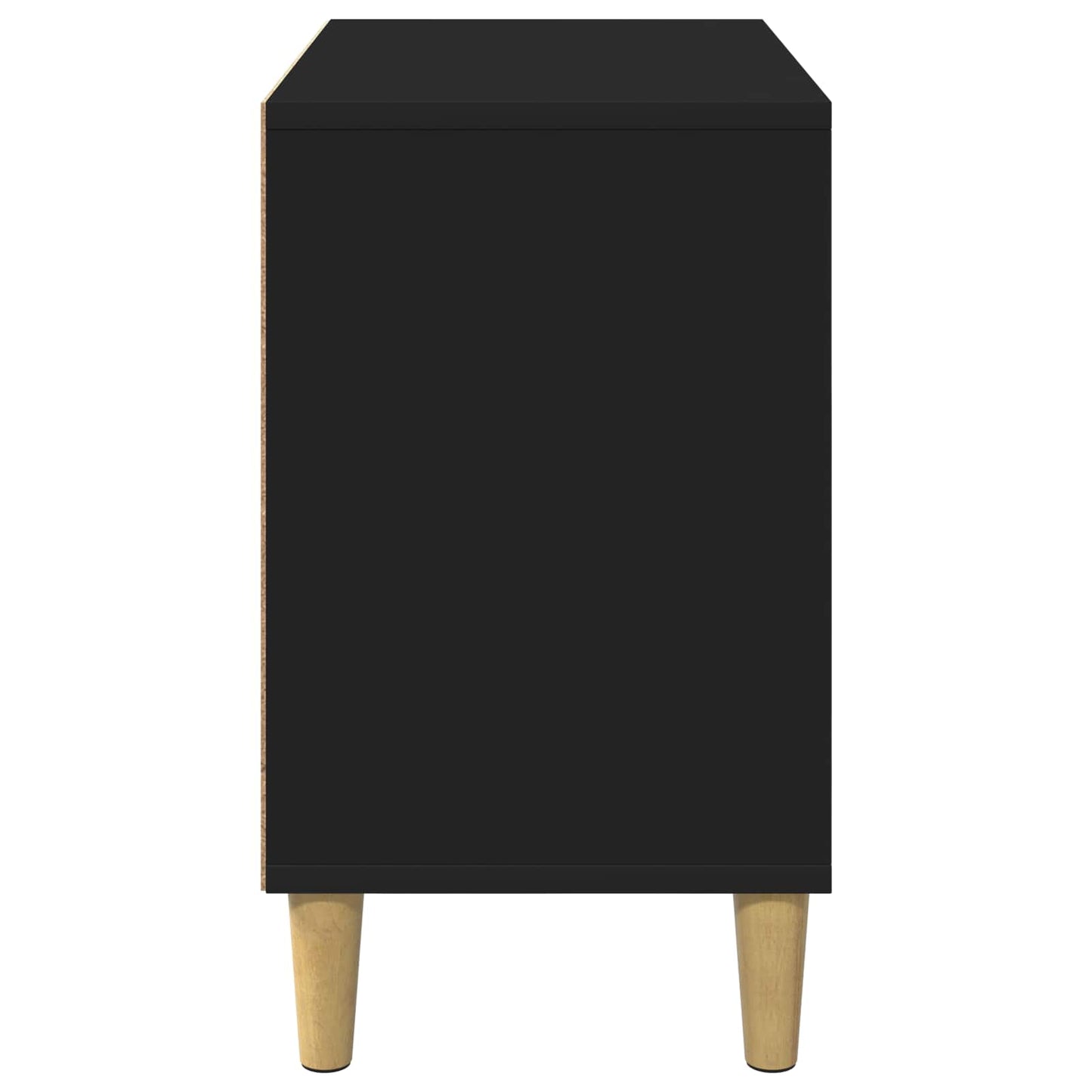 Katt Hus Svart 51 x 30 x 52 cm Konstruert tre