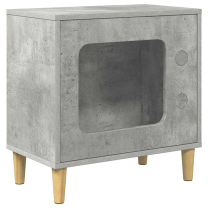 Katt Hus Betong 51 x 30 x 52 cm Konstruert tre