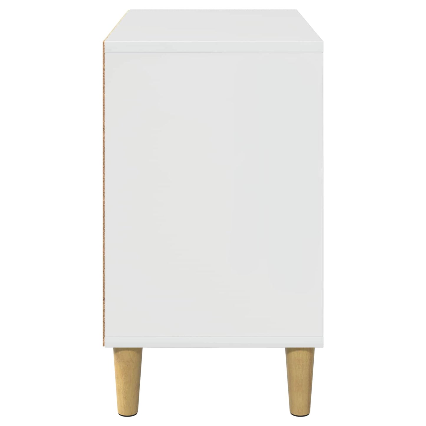 Katt Hus Glanset Hvit 51 x 30 x 52 cm Konstruert tre