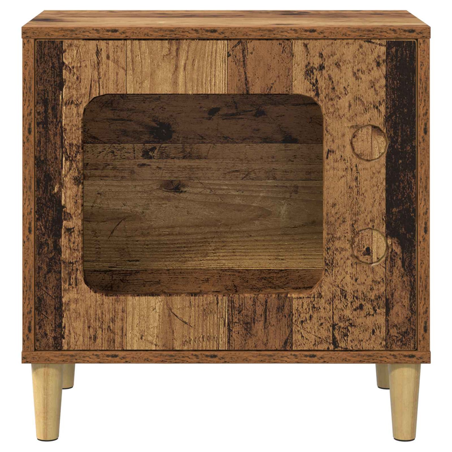 Katt Hus Gammelt tre 51 x 30 x 52 cm Konstruert tre