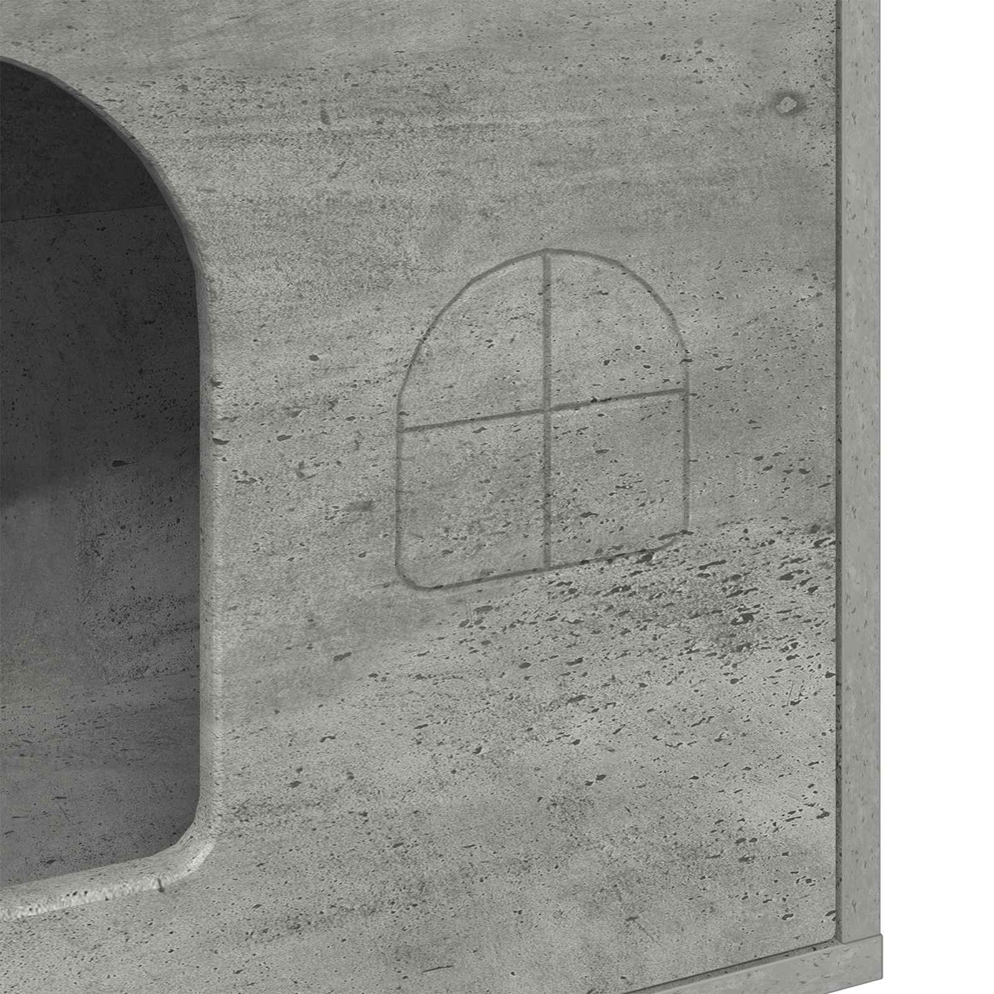 Katt Hus Betong 51 x 30 x 52 cm Konstruert tre