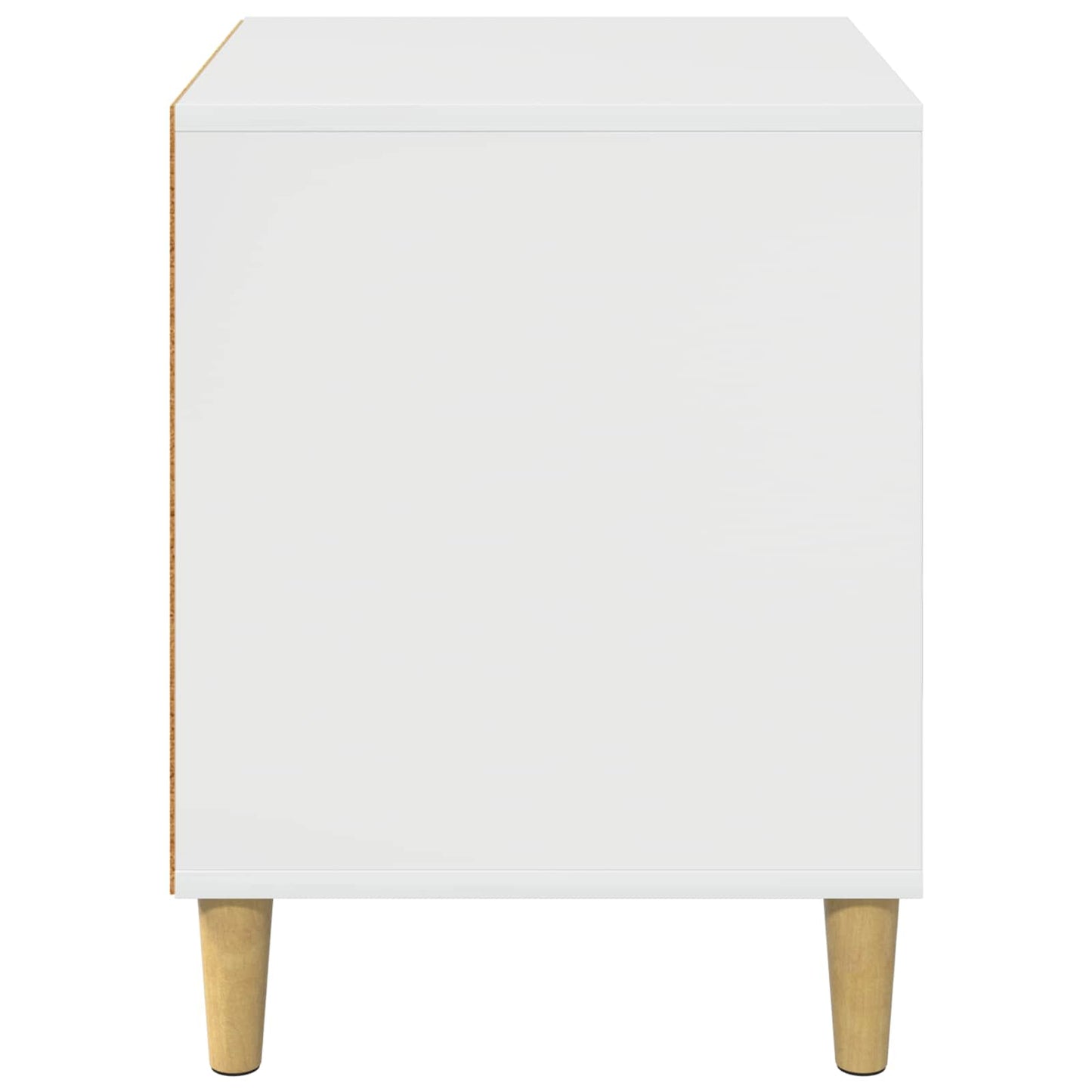 Katt Hus Glanset Hvit 42,5 x 40 x 52,5 cm Konstruert tre