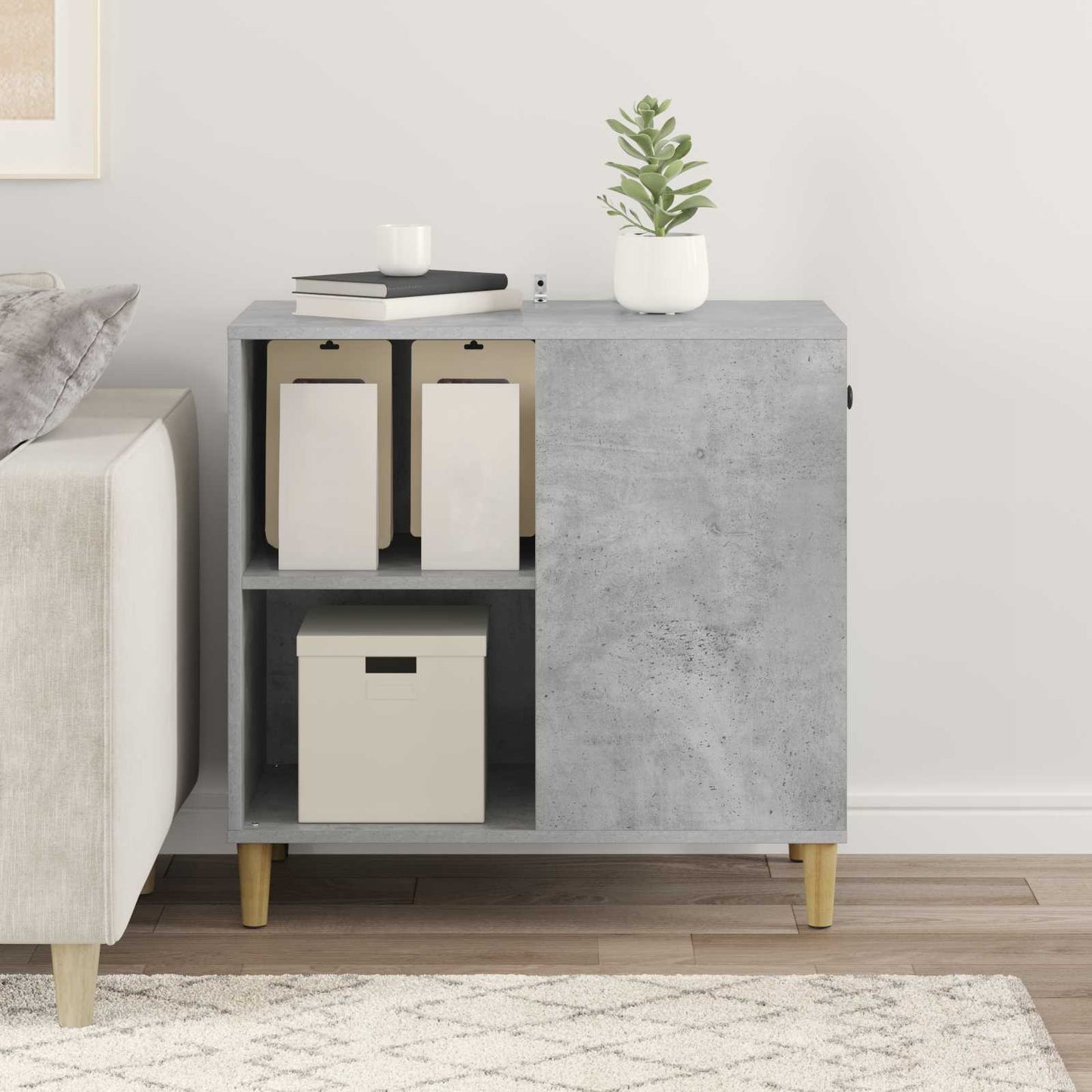 Katt Hus Betong 72 x 42.5 x 70 cm Konstruert tre