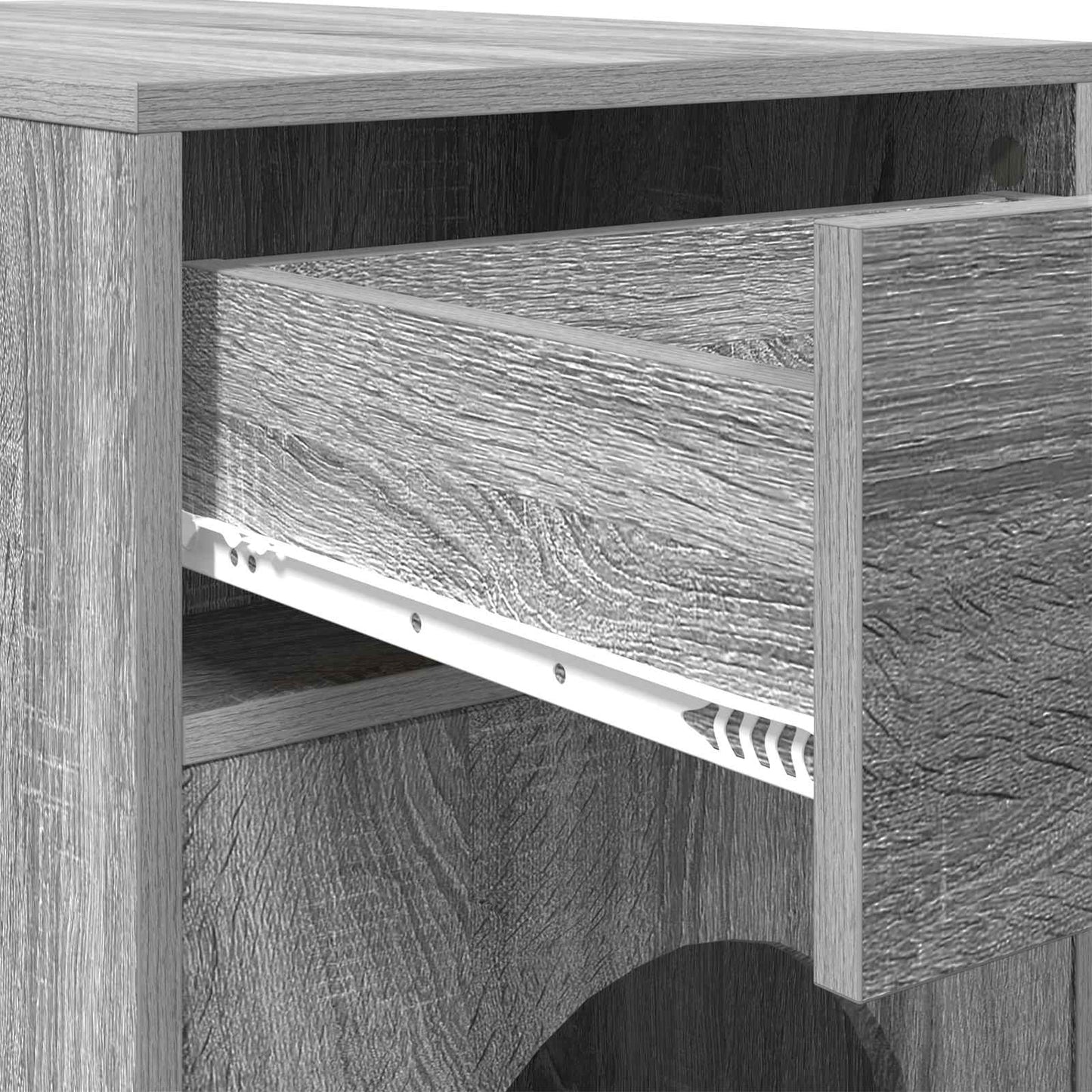 Katt Hus Grå Sonoma 72 x 42.5 x 70 cm Konstruert tre