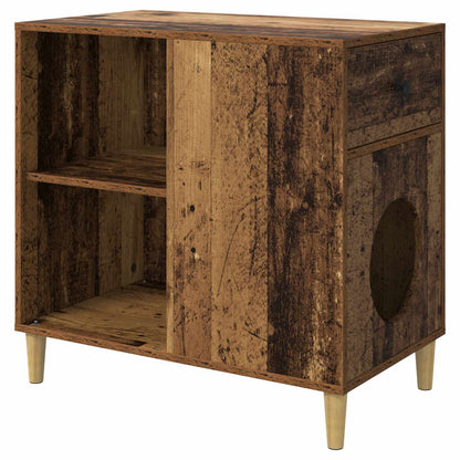 Katt Hus Gammelt tre 72 x 42.5 x 70 cm Konstruert tre