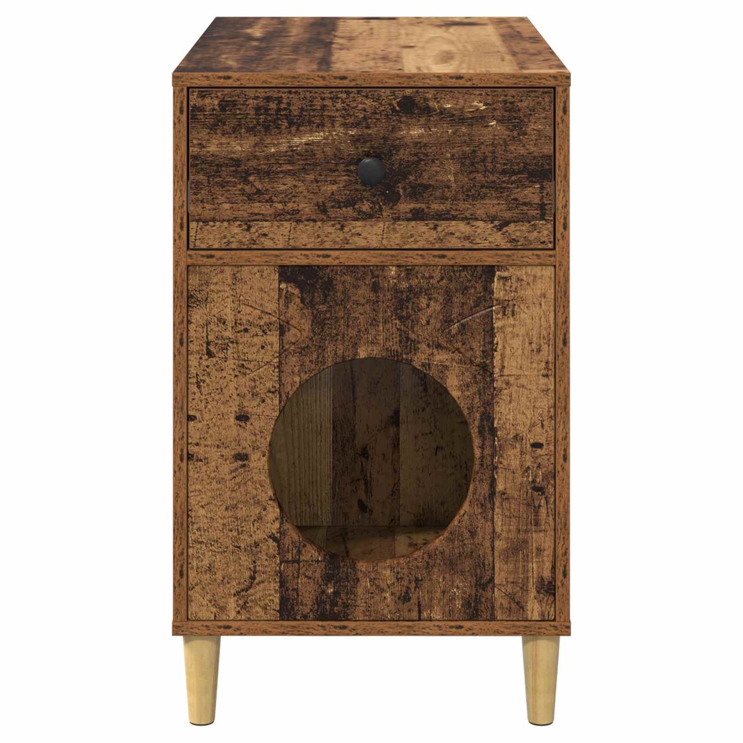 Katt Hus Gammelt tre 72 x 42.5 x 70 cm Konstruert tre