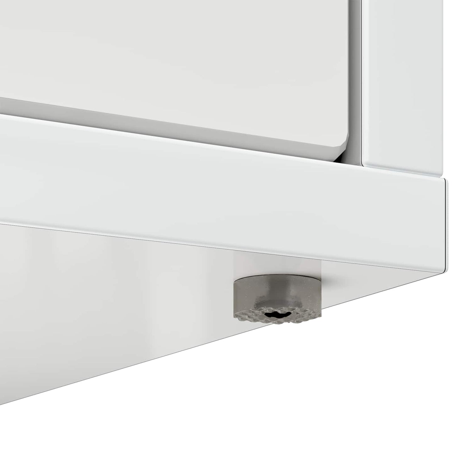 Katt Hus Glanset Hvit 42,5 x 40 x 52,5 cm Konstruert tre