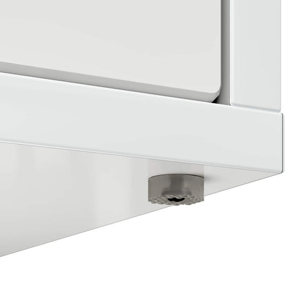 Katt Hus Glanset Hvit 42,5 x 40 x 52,5 cm Konstruert tre