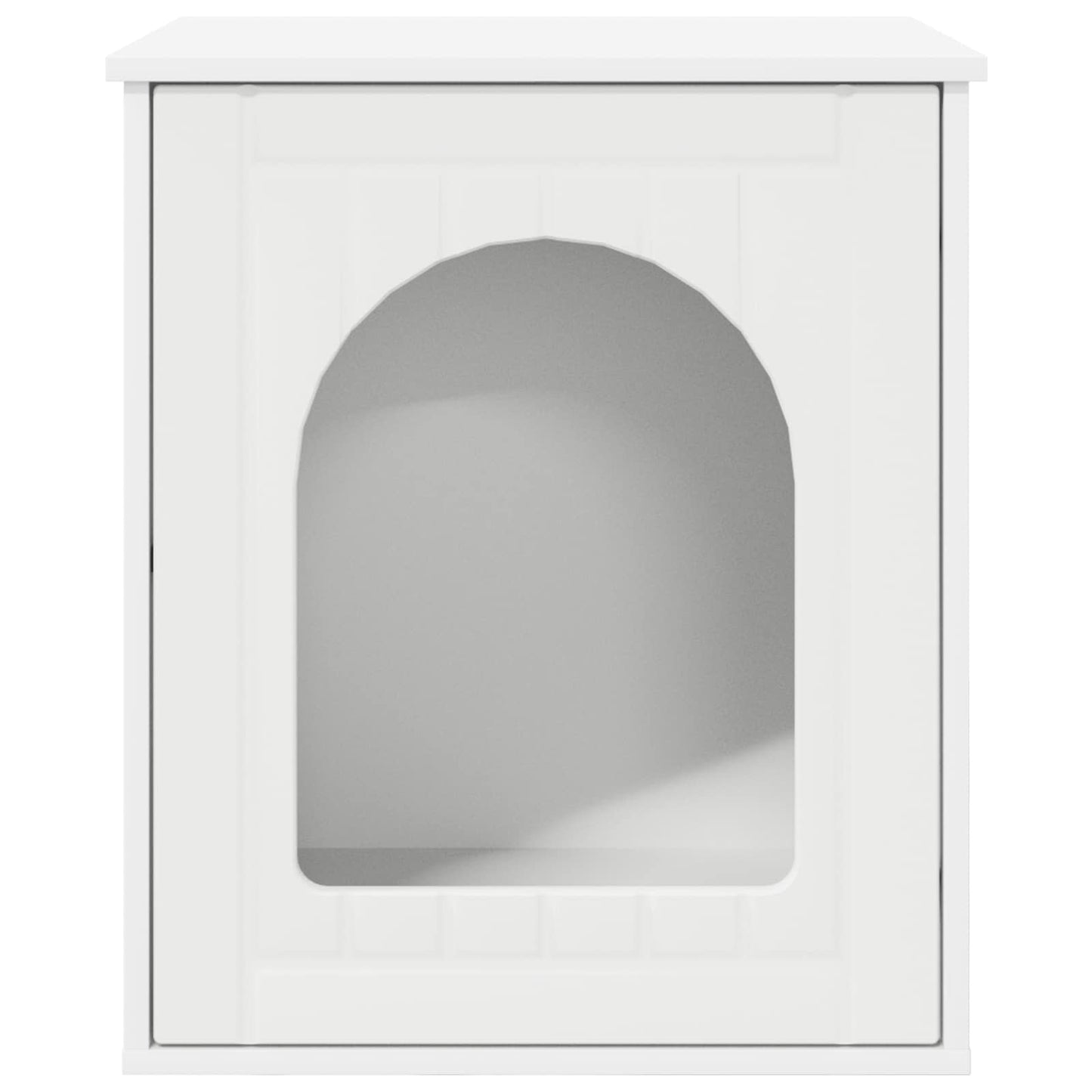 Katt Hus Hvit 53 x 52 x 60 cm Konstruert tre