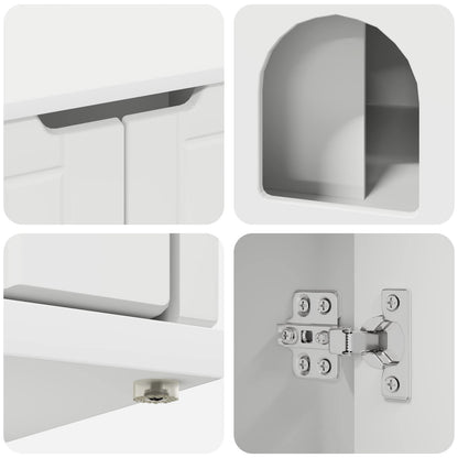 Katt Hus Hvit 85 x 55 x 50 cm Konstruert tre