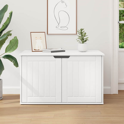 Katt Hus Hvit 85 x 55 x 50 cm Konstruert tre