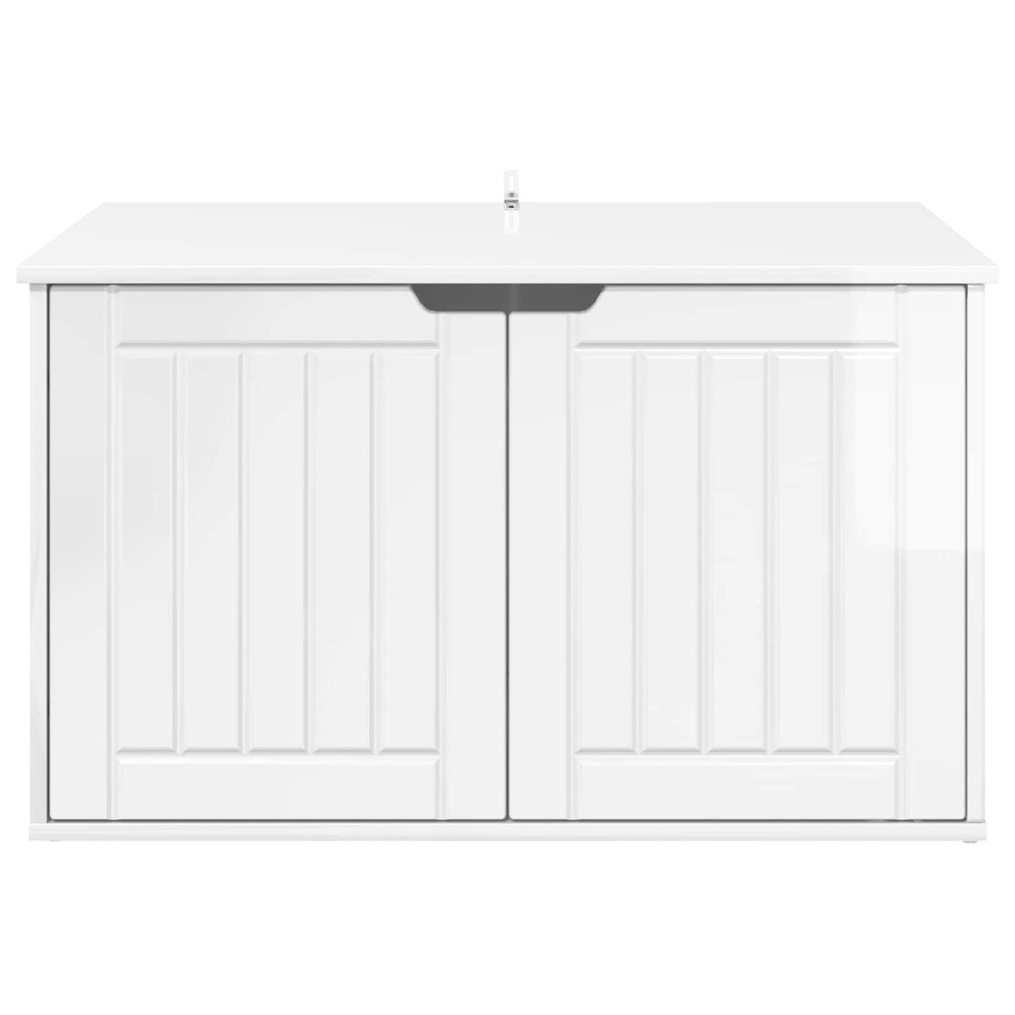 Katt Hus Glanset Hvit 85 x 55 x 50,5 cm Konstruert tre