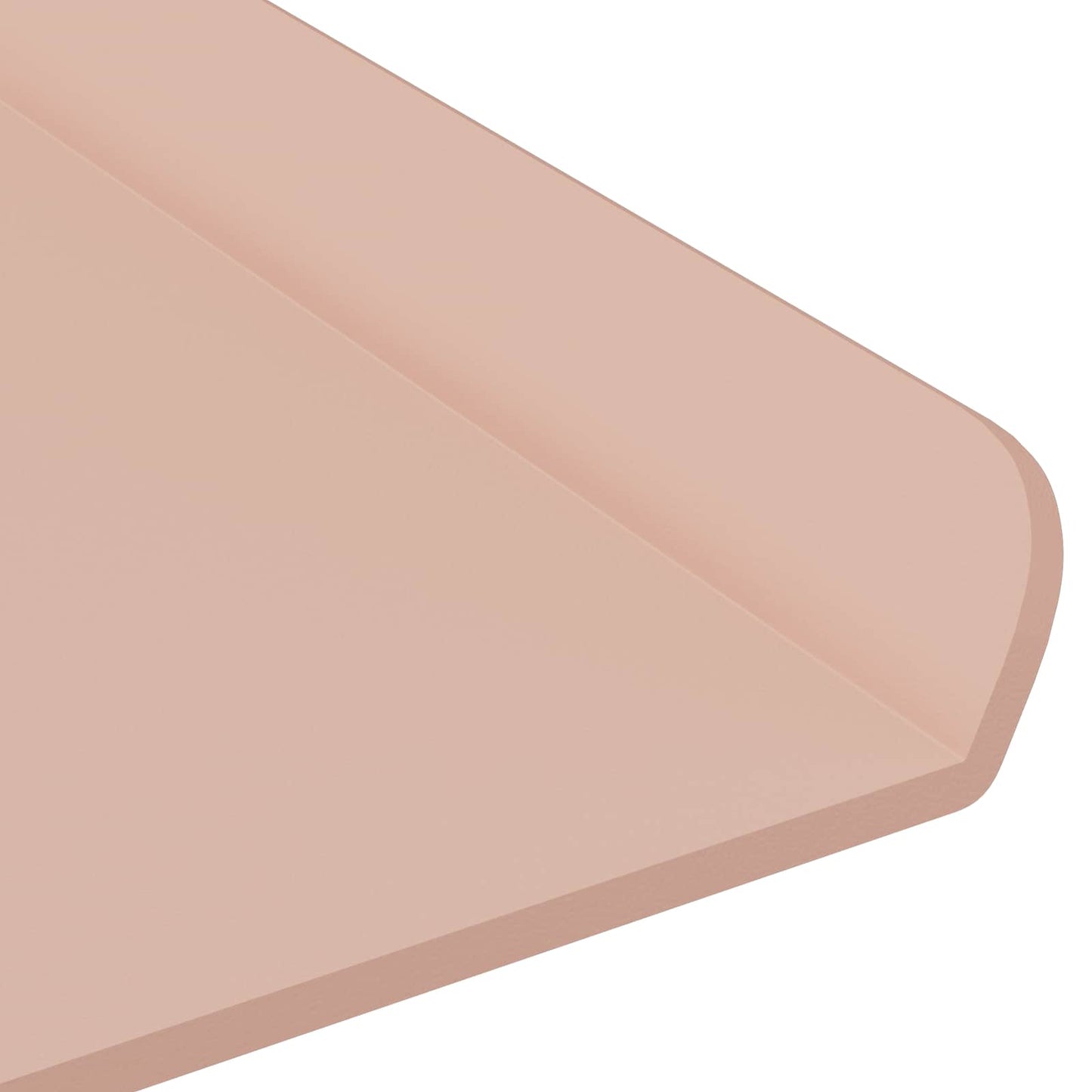 Flytende hylle Veggmontert 2 pcs Rosa 100 x 18 x 2,5 cm Stål