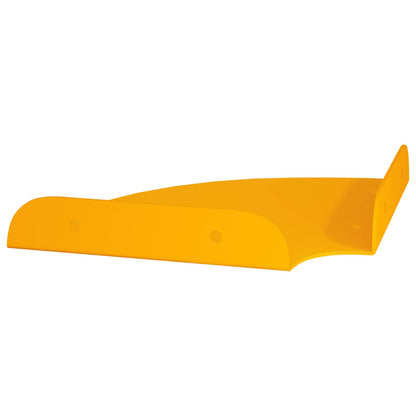 Flytende hylle med hylle 4 pcs Sennepsgul 15 x 15 x 2 cm