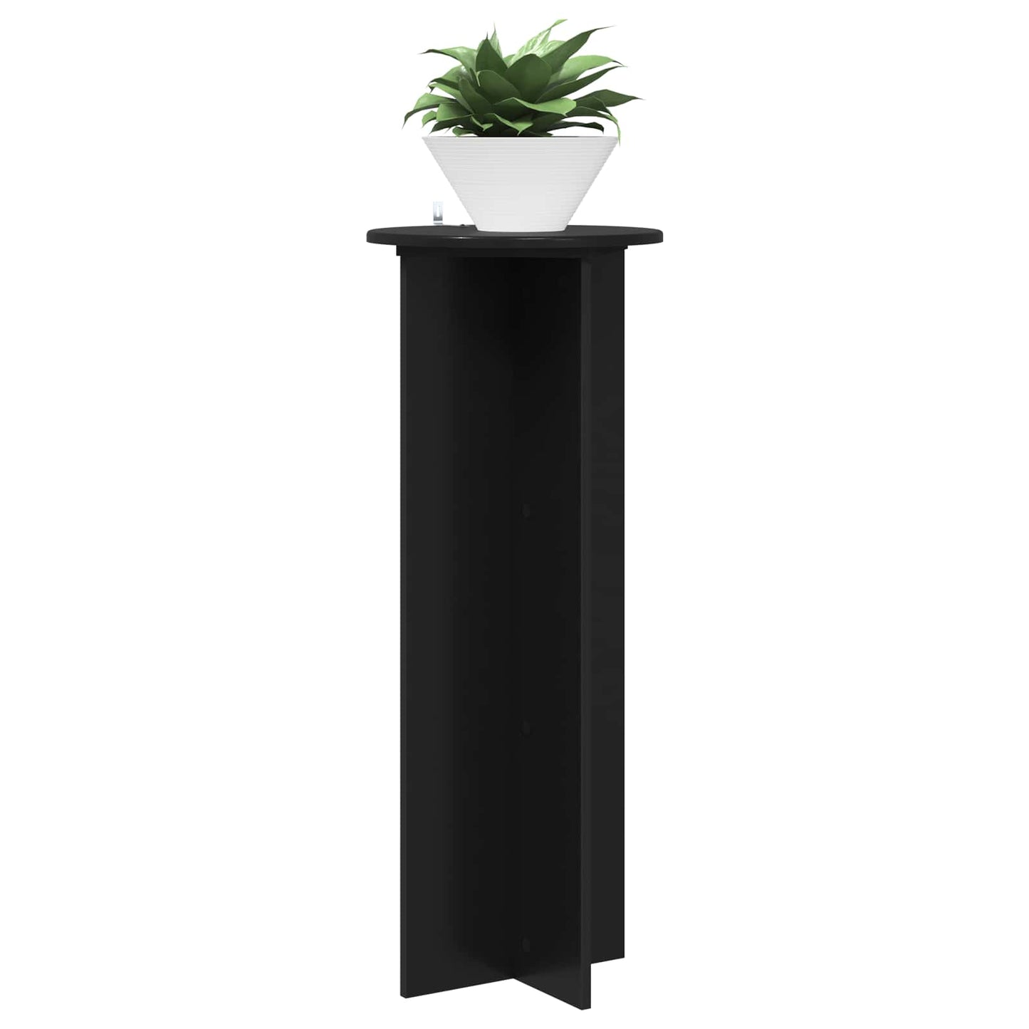 Planteholder 2 pcs Svart Ø40 x 100 cm Konstruert tre