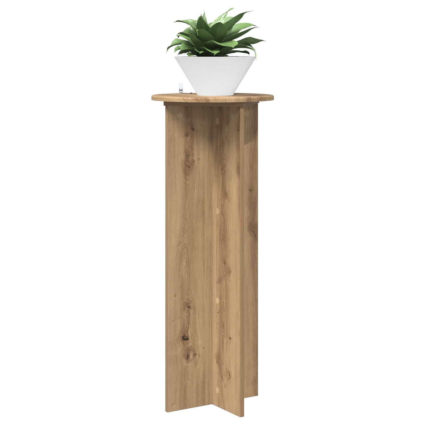 Planteholder 2 pcs Artisan eik Ø40 x 100 cm Konstruert tre