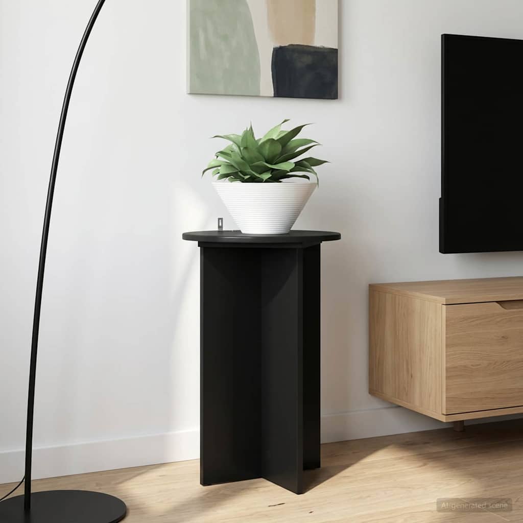 Planteholder 2 pcs Svart Ø40 x 60 cm Konstruert tre
