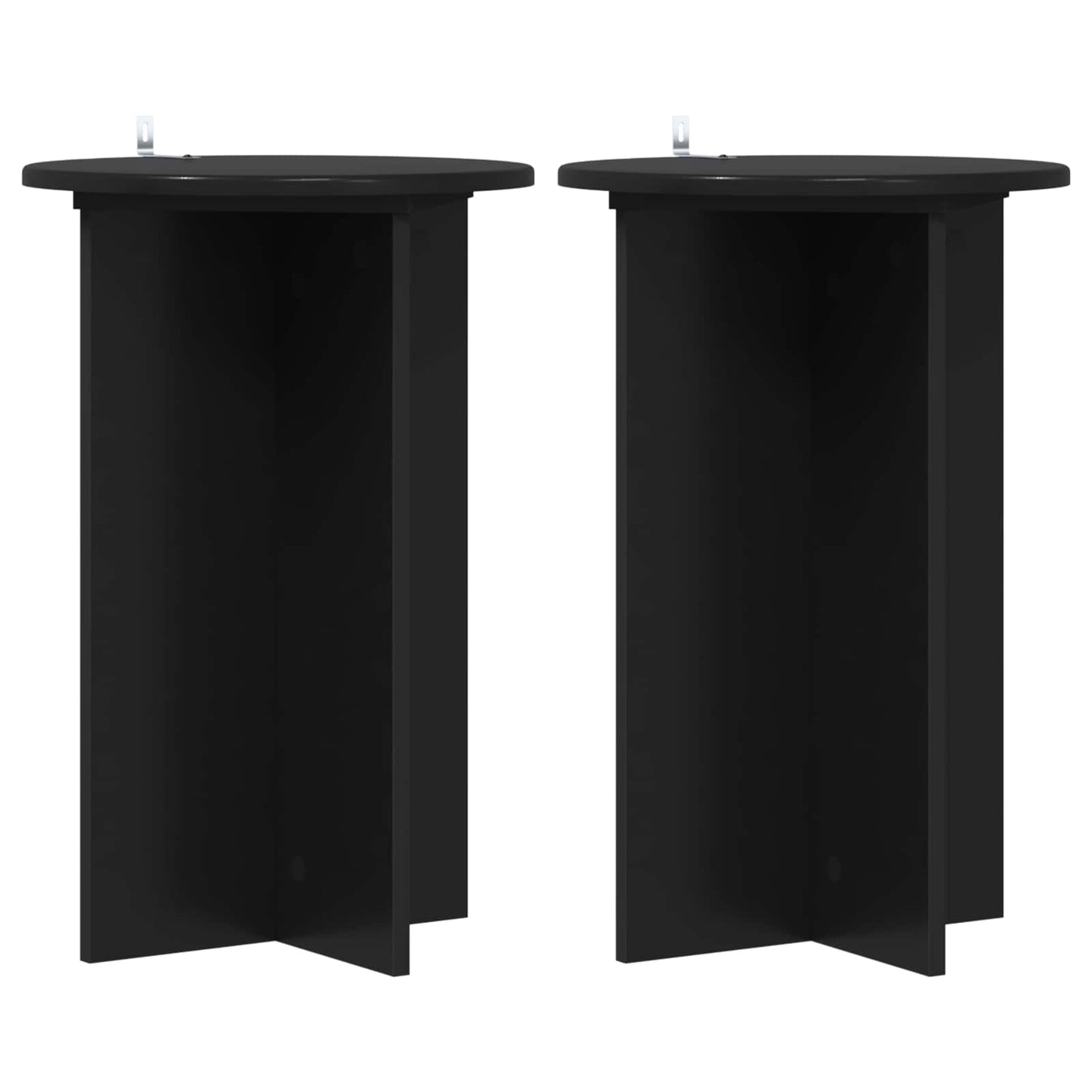 Planteholder 2 pcs Svart Ø40 x 60 cm Konstruert tre