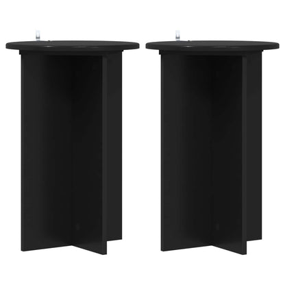 Planteholder 2 pcs Svart Ø40 x 60 cm Konstruert tre