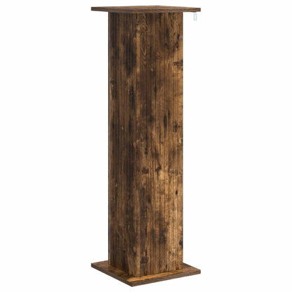 Planteholder 2 pcs Røkt Eik 30,5 x 30 x 100,5 cm Konstruert tre