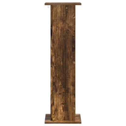 Planteholder 2 pcs Røkt Eik 30,5 x 30 x 100,5 cm Konstruert tre