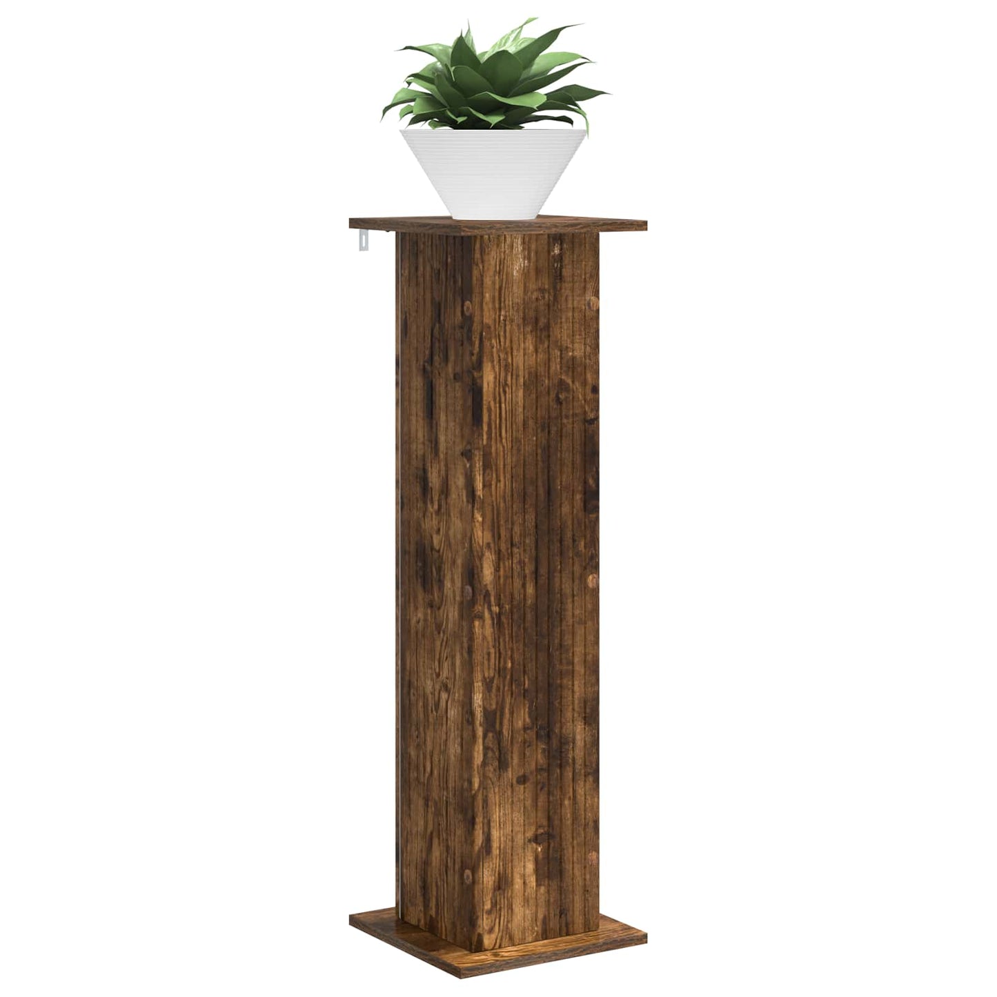Planteholder 2 pcs Røkt Eik 30,5 x 30 x 100,5 cm Konstruert tre
