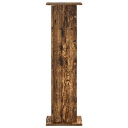 Planteholder 2 pcs Røkt Eik 30,5 x 30 x 100,5 cm Konstruert tre