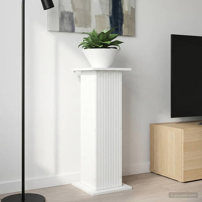 Planteholder Høgglans hvit 30,5 x 30 x 80,5 cm Konstruert tre