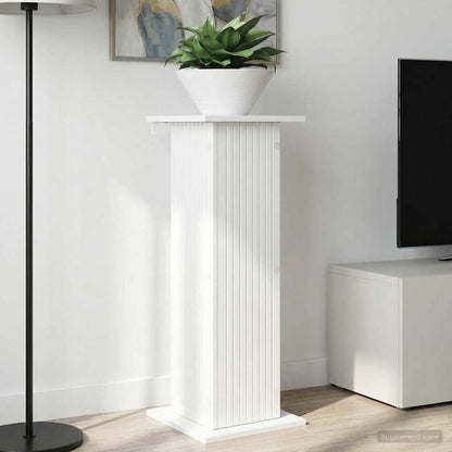 Planteholder 2 pcs Høgglans hvit 30,5 x 30 x 80,5 cm