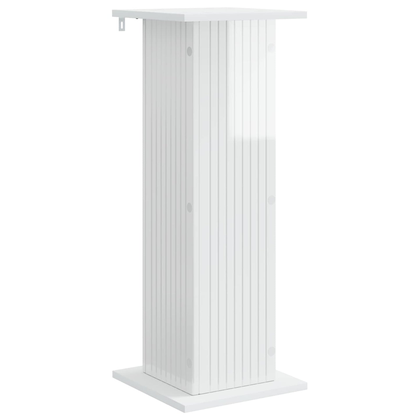 Planteholder 2 pcs Høgglans hvit 30,5 x 30 x 80,5 cm