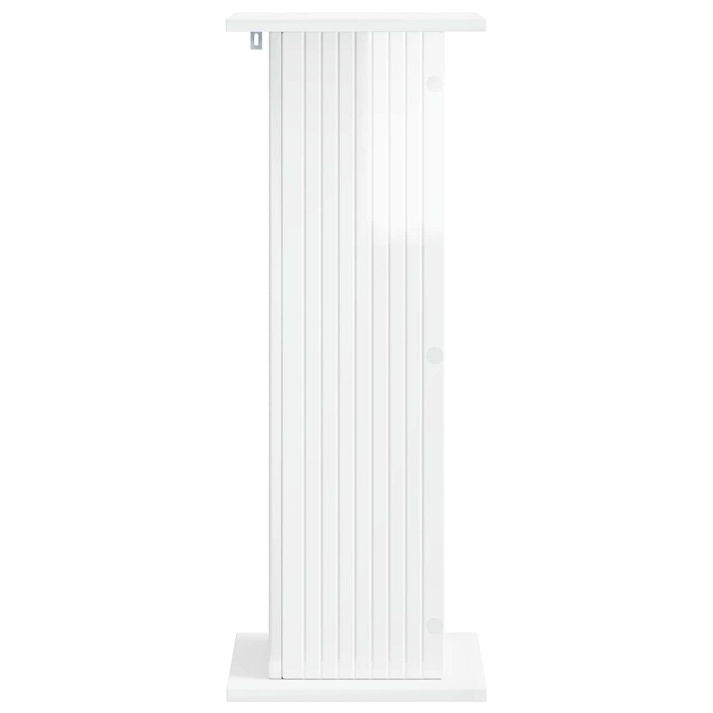 Planteholder 2 pcs Høgglans hvit 30,5 x 30 x 80,5 cm