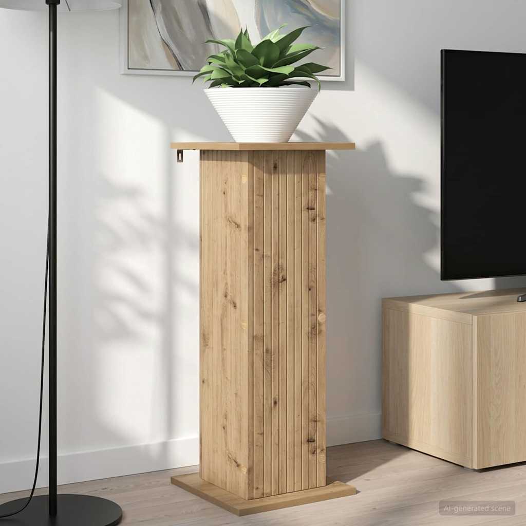 Planteholder 2 pcs Artisan eik 30,5 x 30 x 80,5 cm