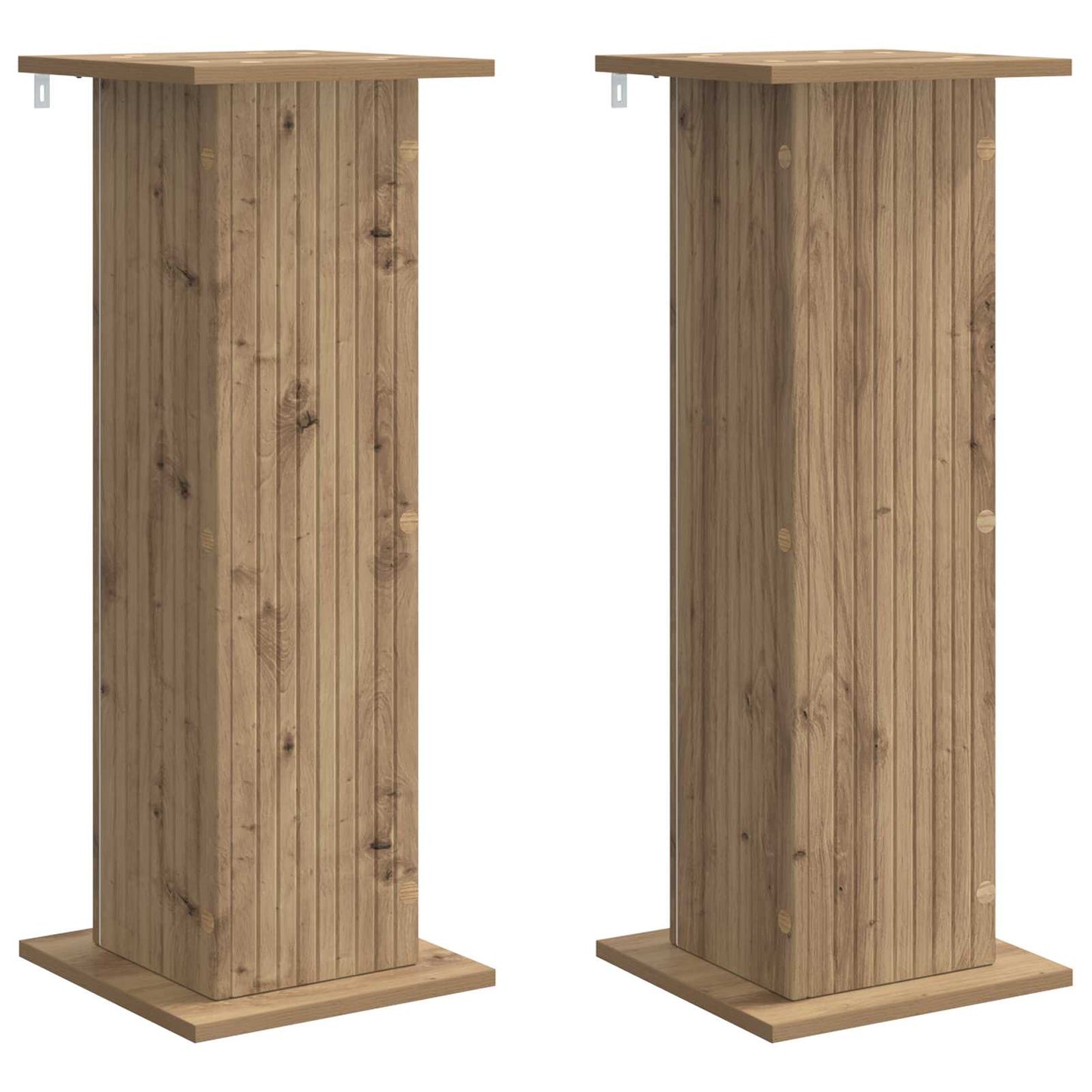 Planteholder 2 pcs Artisan eik 30,5 x 30 x 80,5 cm