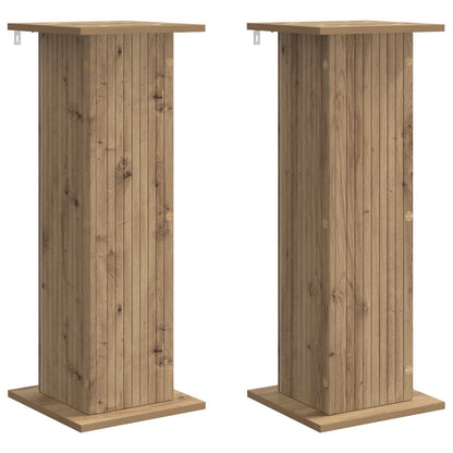 Planteholder 2 pcs Artisan eik 30,5 x 30 x 80,5 cm