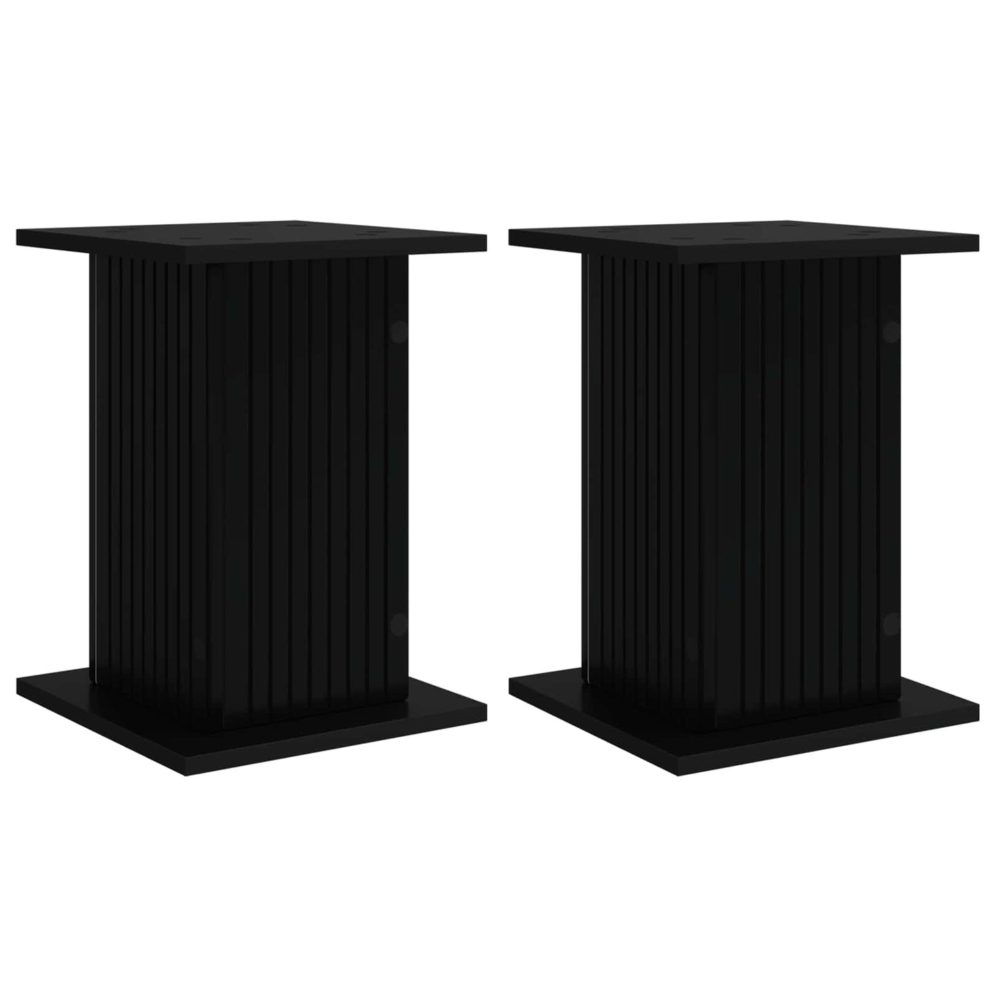 Planteholder 2 pcs Svart 30,5 x 30 x 43 cm Konstruert tre