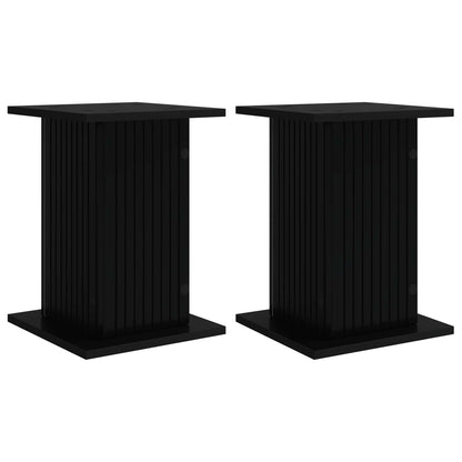 Planteholder 2 pcs Svart 30,5 x 30 x 43 cm Konstruert tre